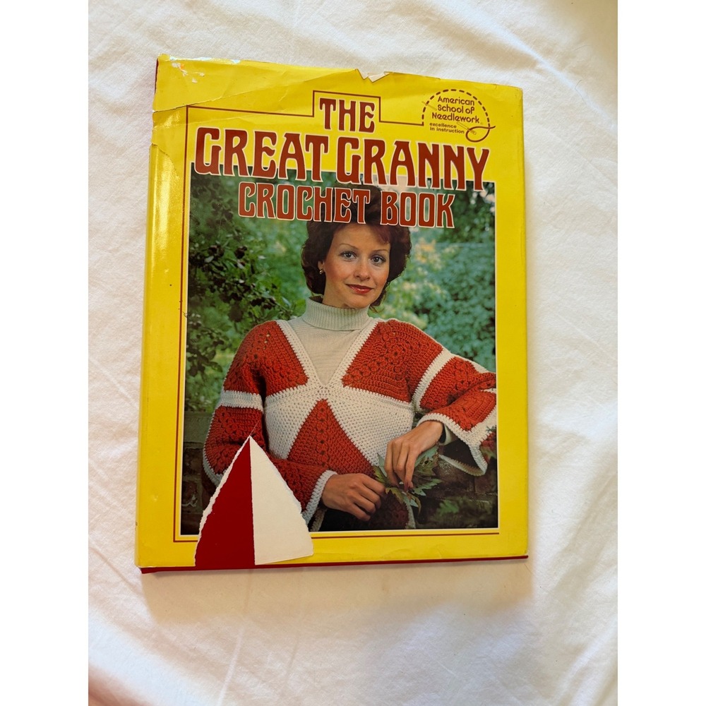 Vintage 1979 The Great Granny Crochet Book Hardcover 76 Patterns Granny Squares - Picture 10 of 11